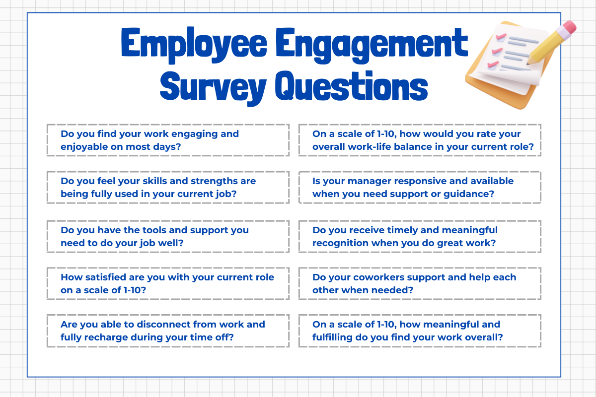 50 Effective Employee Engagement Survey Questions [2024] - hrtech blogs