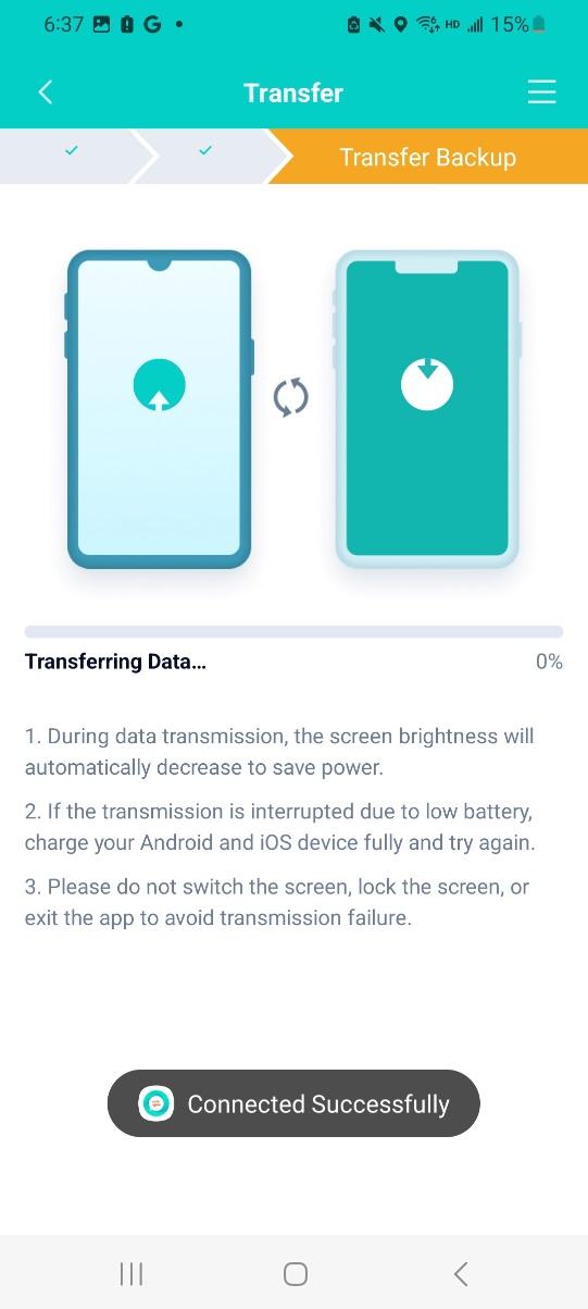 transfer whatsapp from android to ios