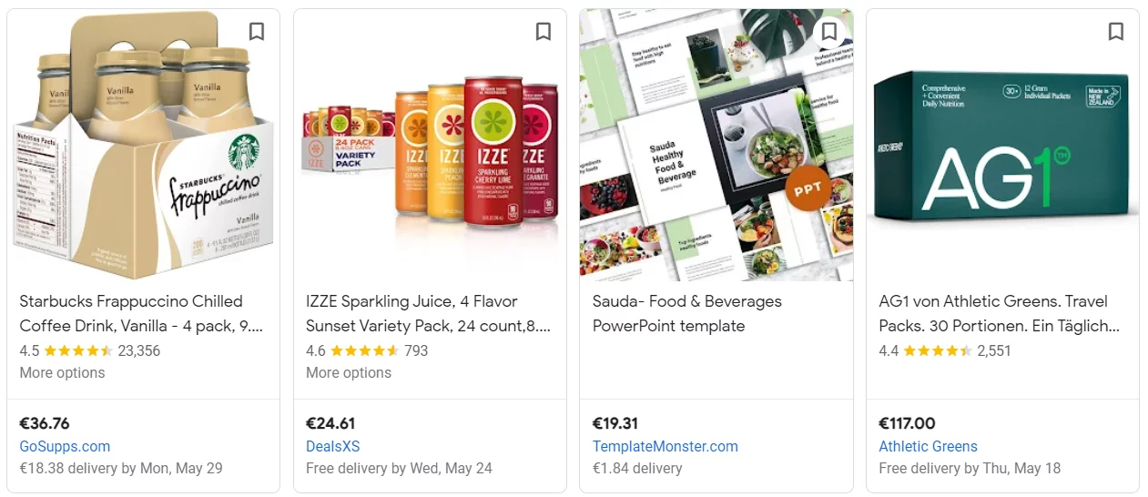 Google Shopping Product Title best practices for foods and beverage