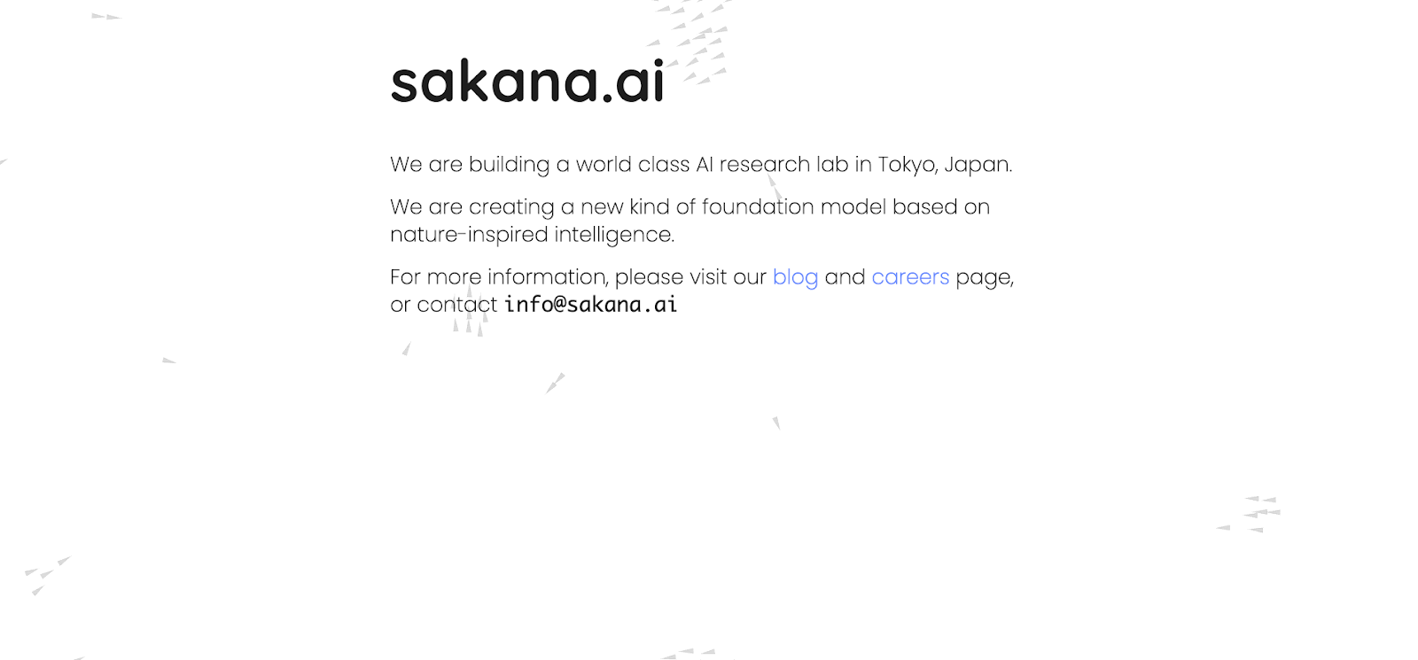 Sakana AI株式会社ホームページ