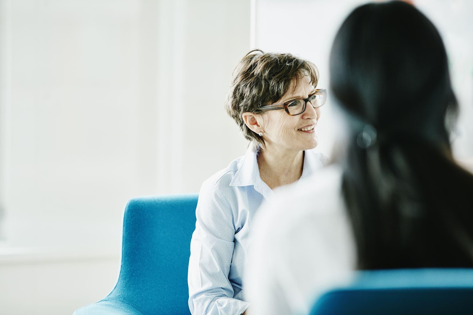 Businesswomen listening in a meeting