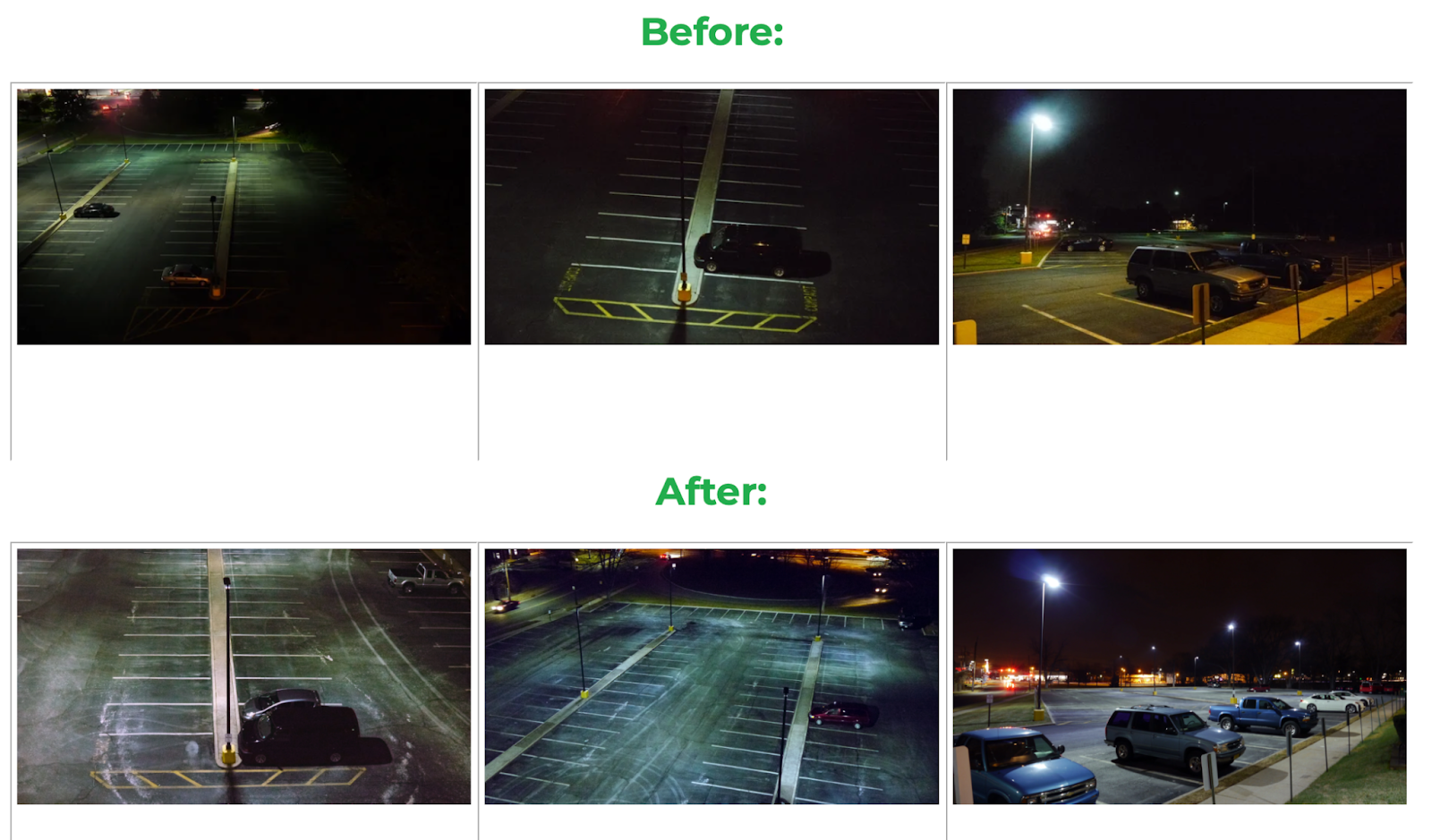 Before & After Upgrading Your Parking Lot Lighting | Stouch Lighting