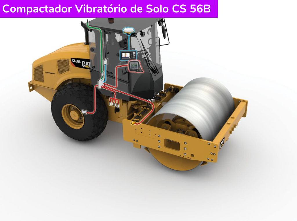 Compactador Vibratório de Solo CS 56B Caterpillar