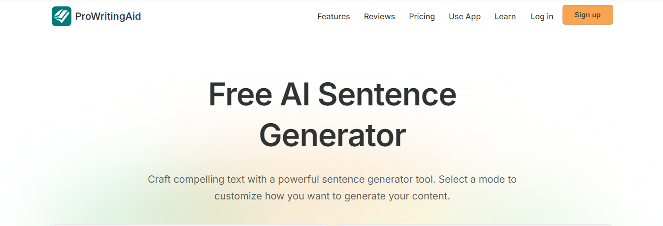 ProWritingAid Sentence Generator