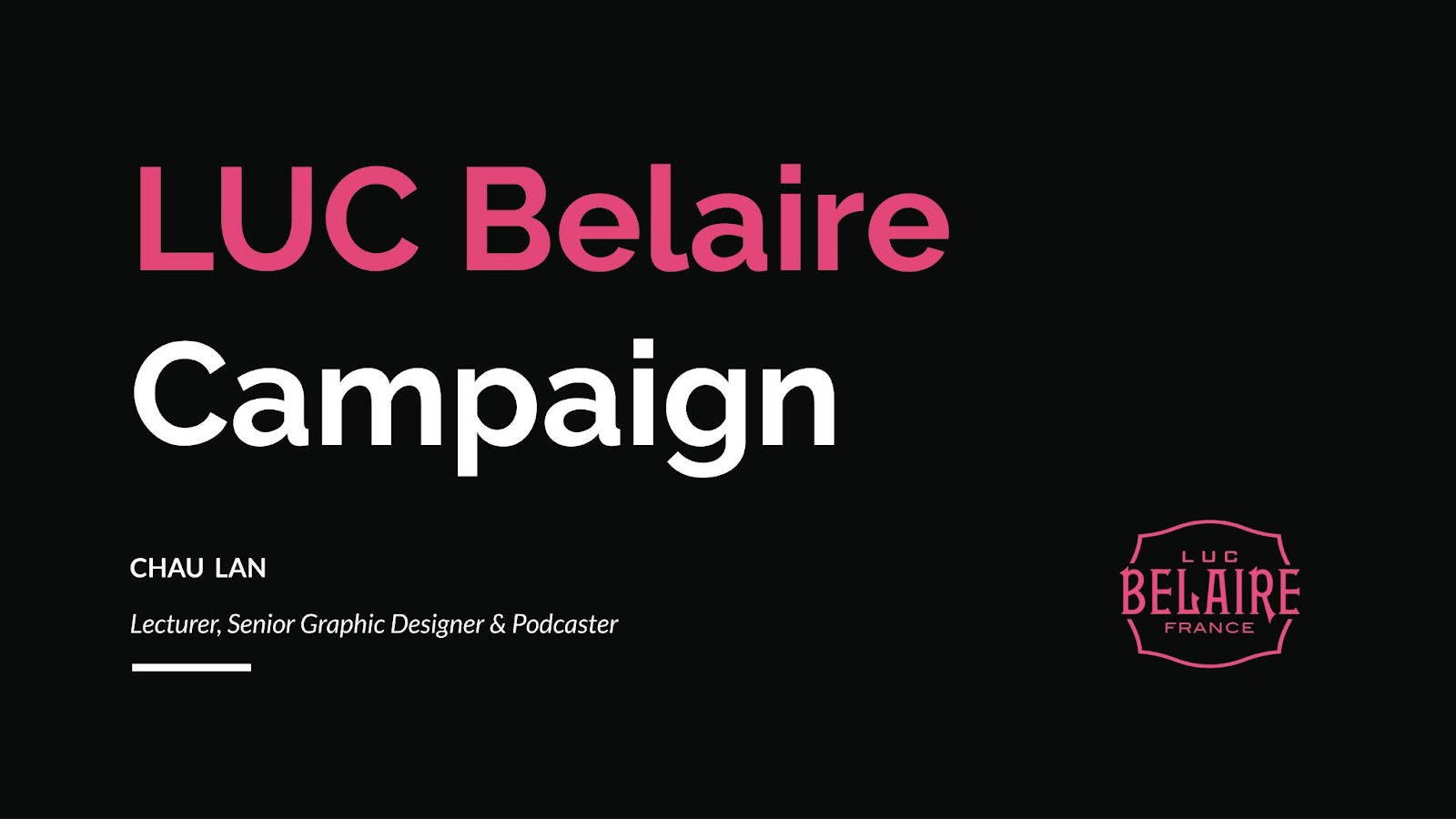 Luc Belaire - Lighting up your chill
