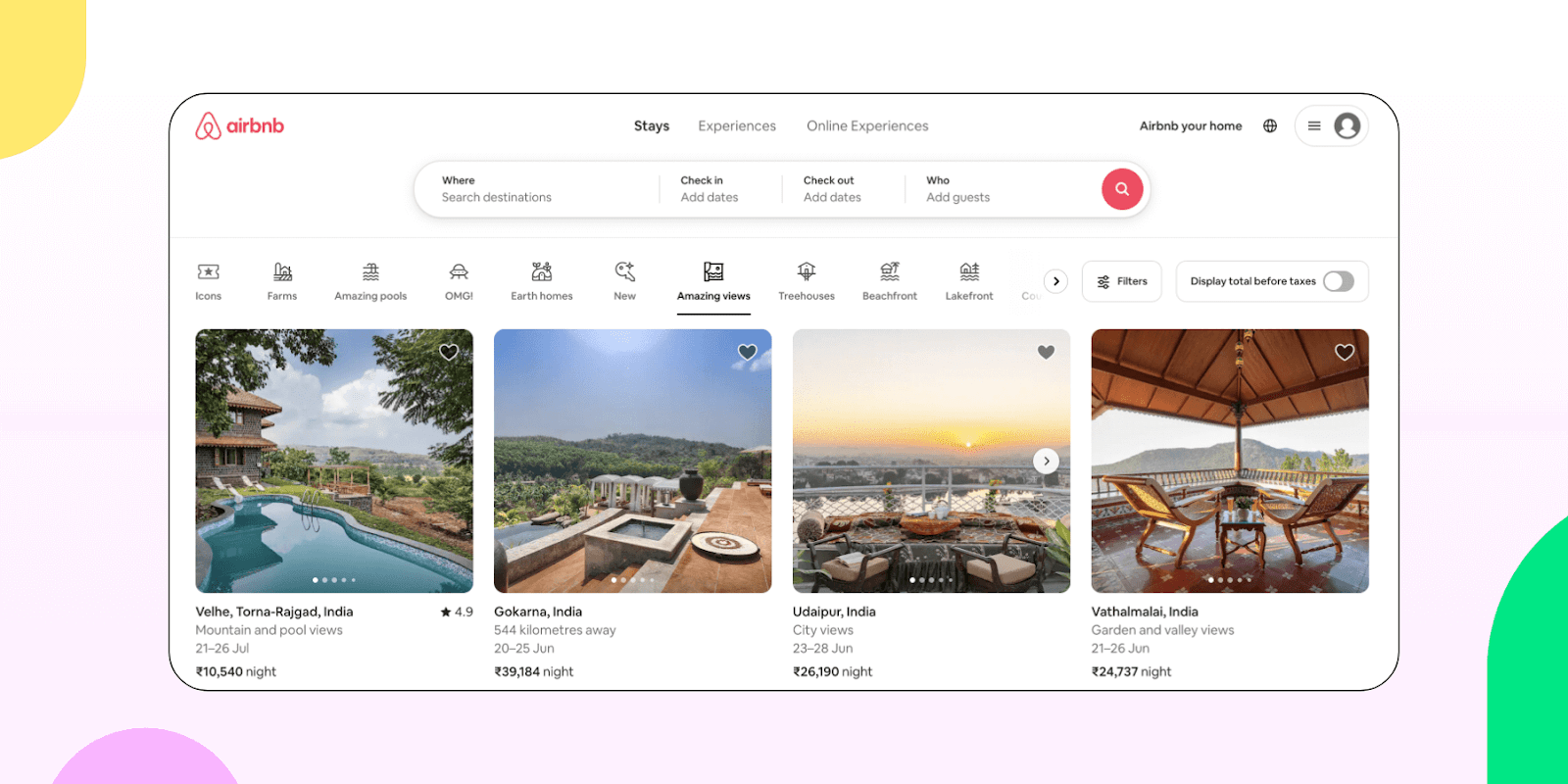 Airbnb travel destinations 