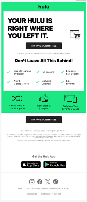 A green and white advertisement
Description automatically generated
