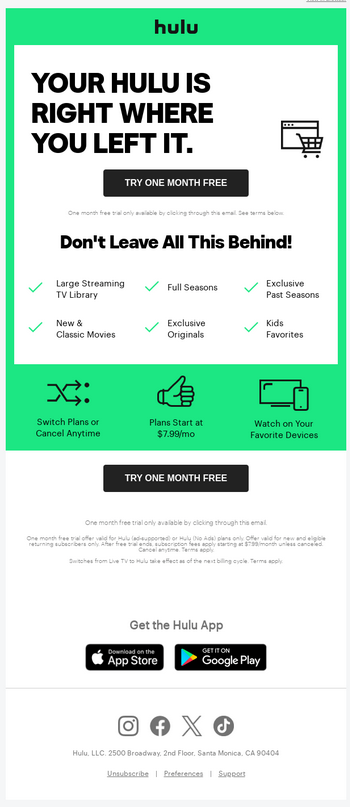 A green and white advertisement

Description automatically generated