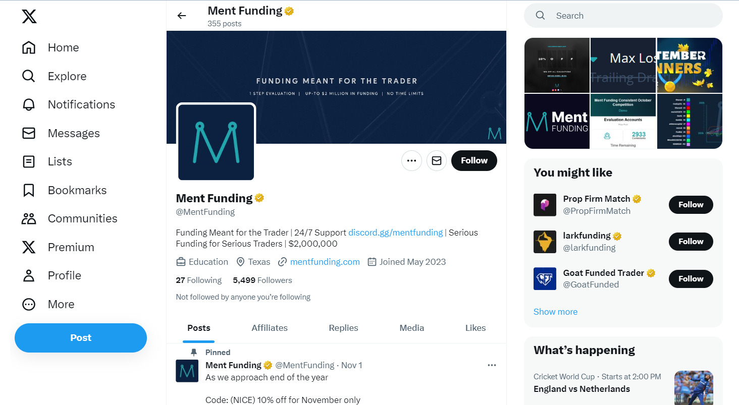 Ment Funding Twitter