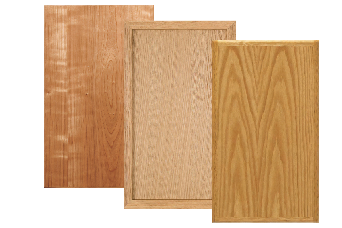 styles of veneer wood cabinet doors