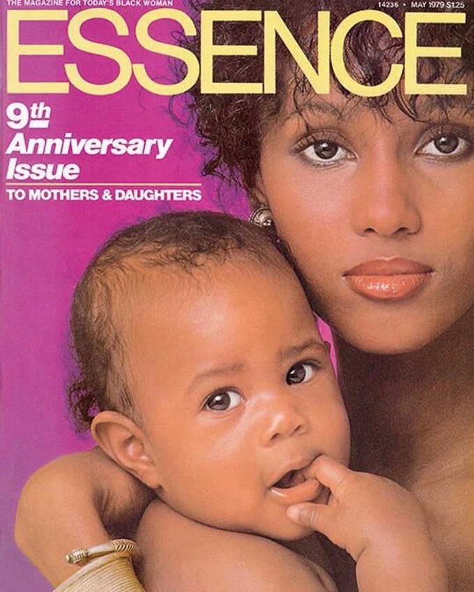 baby Zulekha Haywood with her mother on the cover of Essence