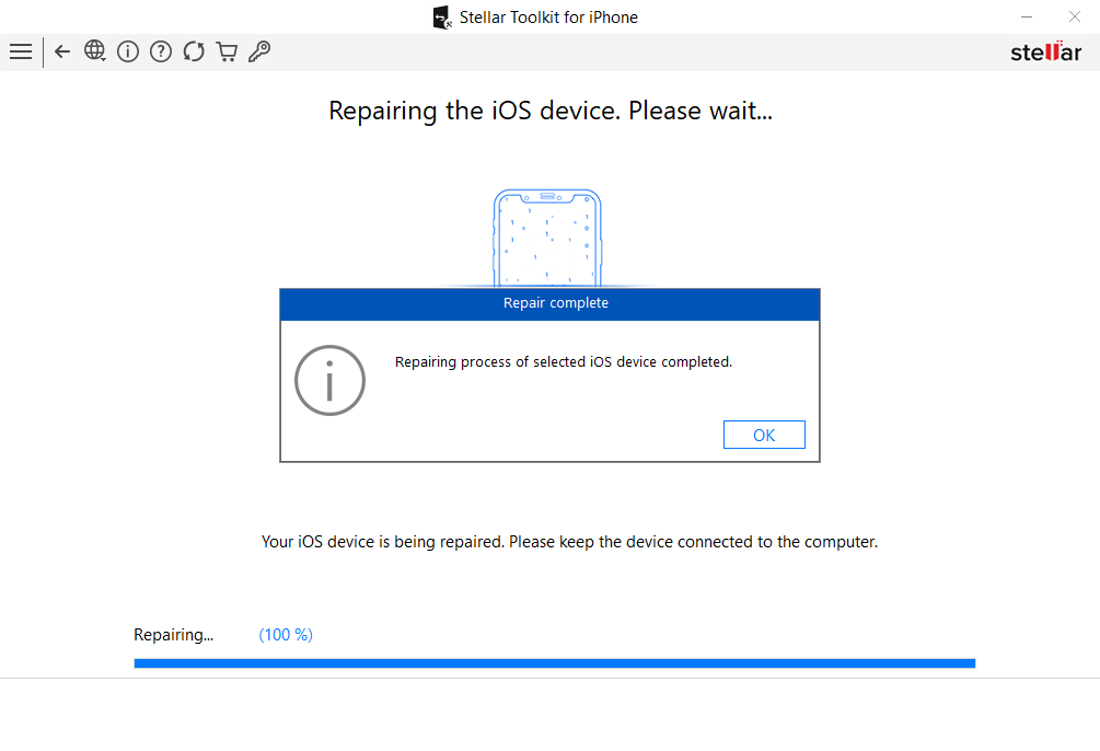 repairing an ios device