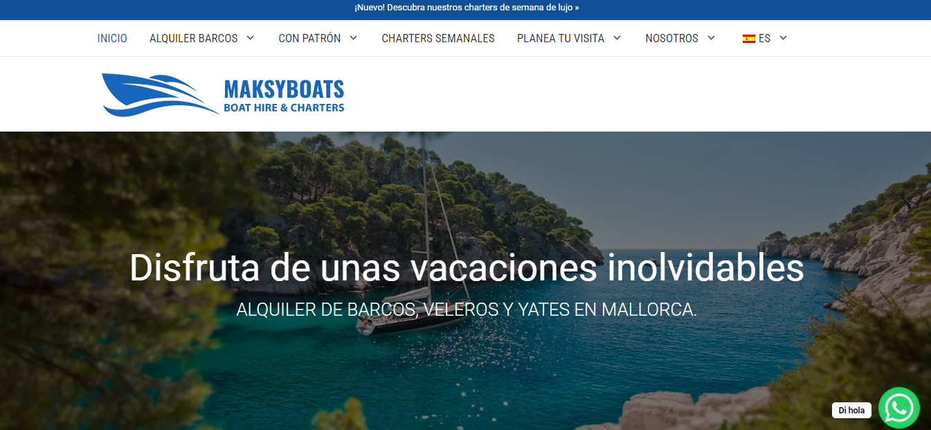 Explora calas con barcos y navegación en Mallorca.
