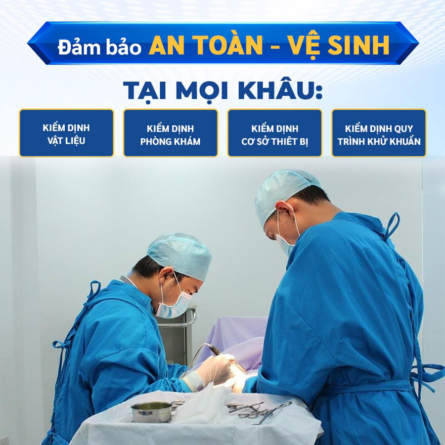 Phòng khám luôn đảm bảo vệ sinh - khử khuẩn dụng cụ y tế