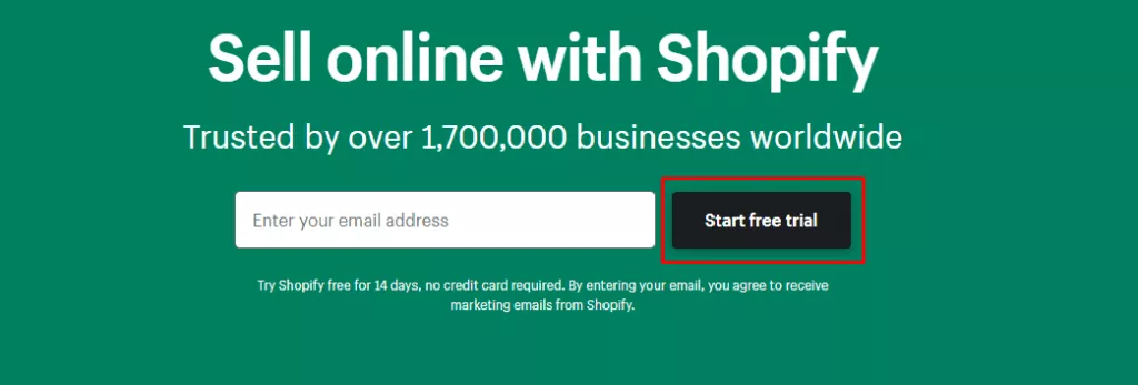 create a shopify store