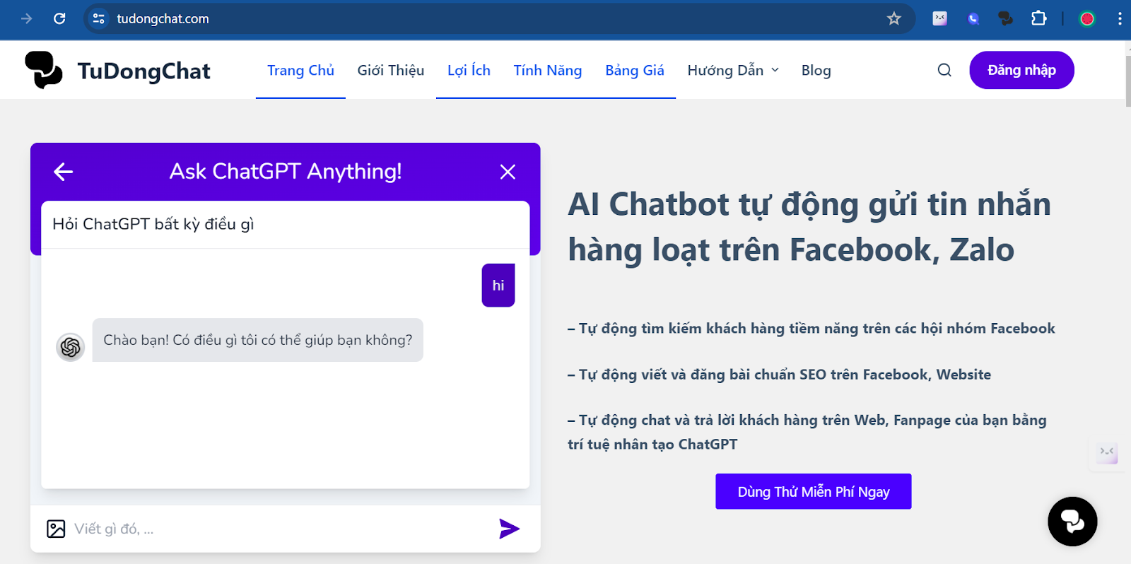 Cách tạo chatbot fanpage facebook - Bước 1