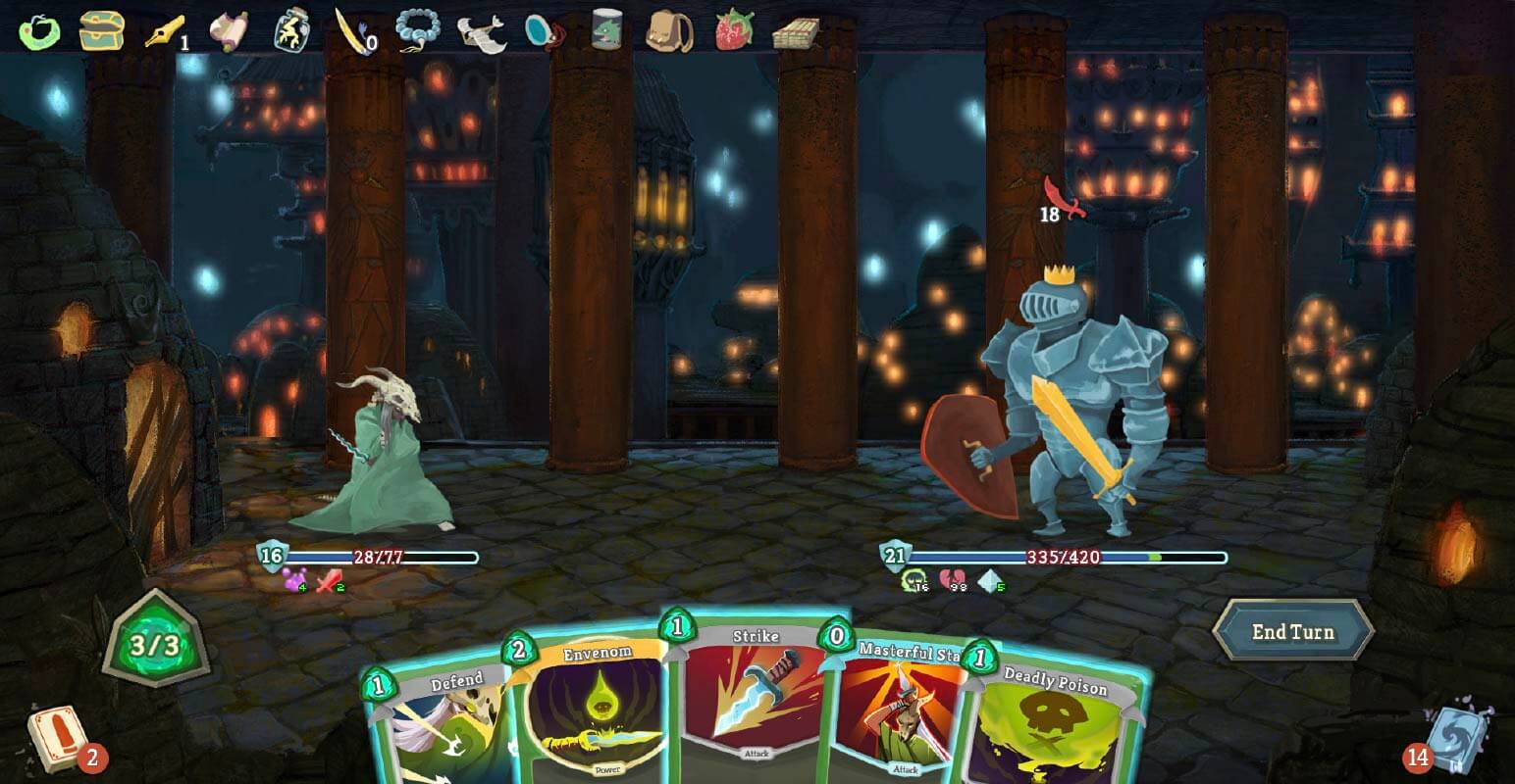 Screenshot of Slay the Spire gameplay