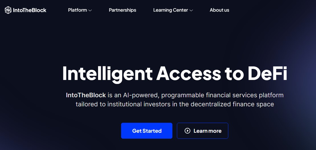 IntoTheBlock homepage