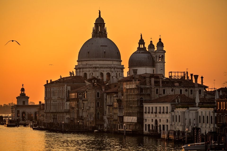 Basilica di Santa Maria Della Salute during sunrise