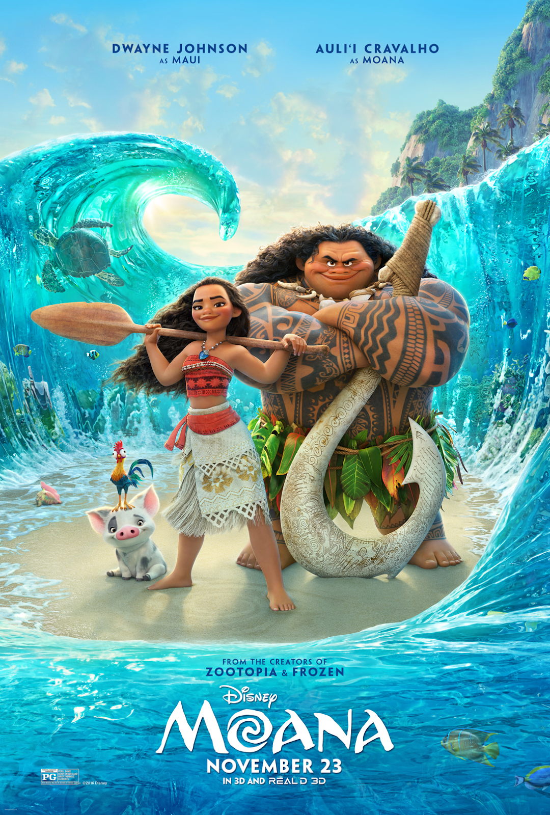 Moana- action adventure fantasy movie