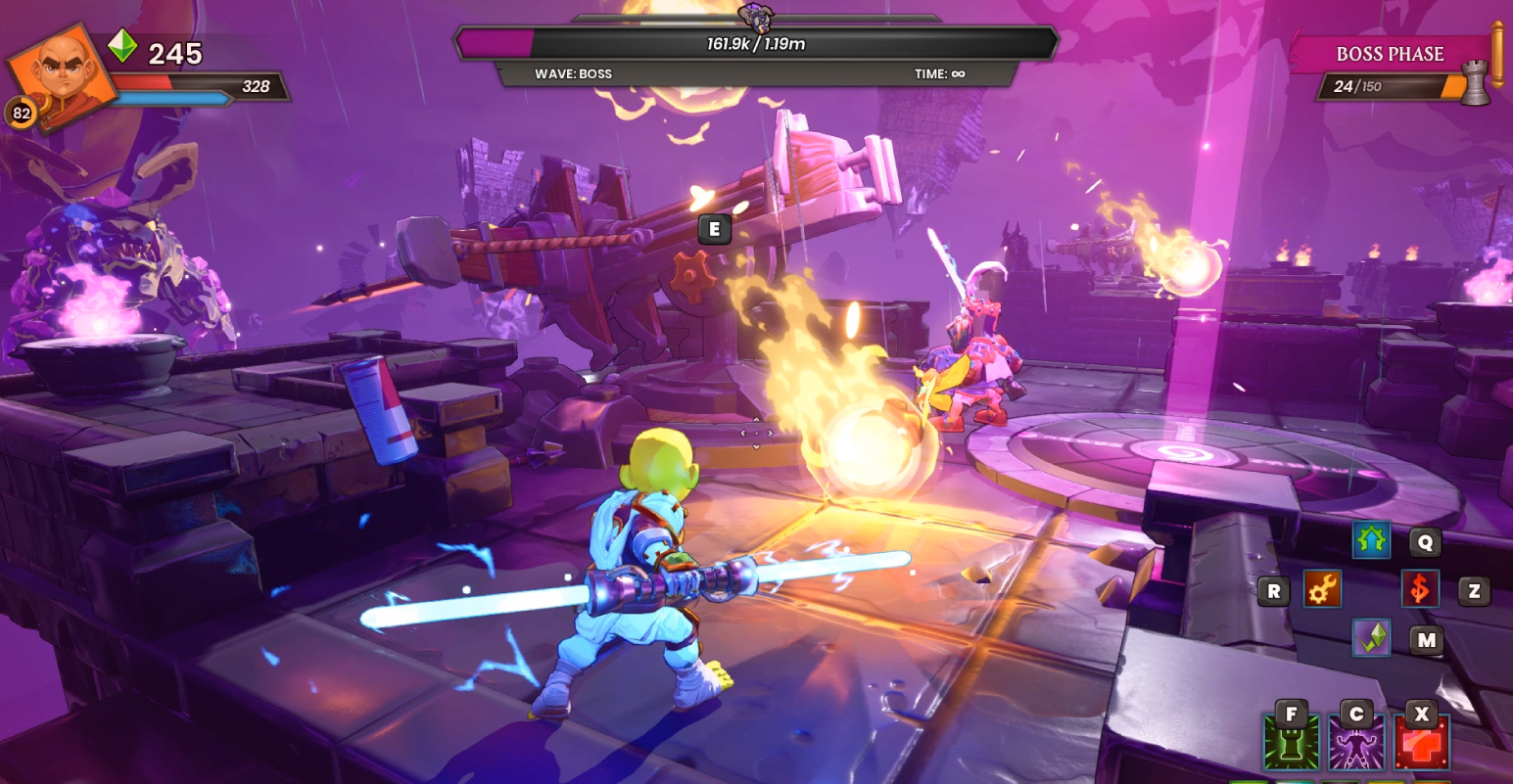 Dungeon Defenders in action