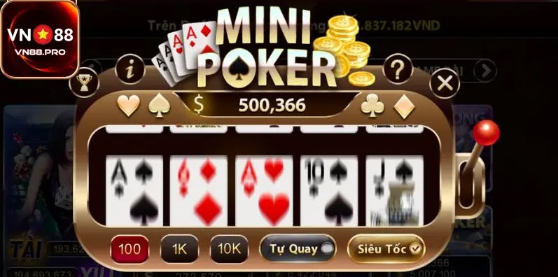 Kinh nghiệm chơi Mini Poker rinh tiền