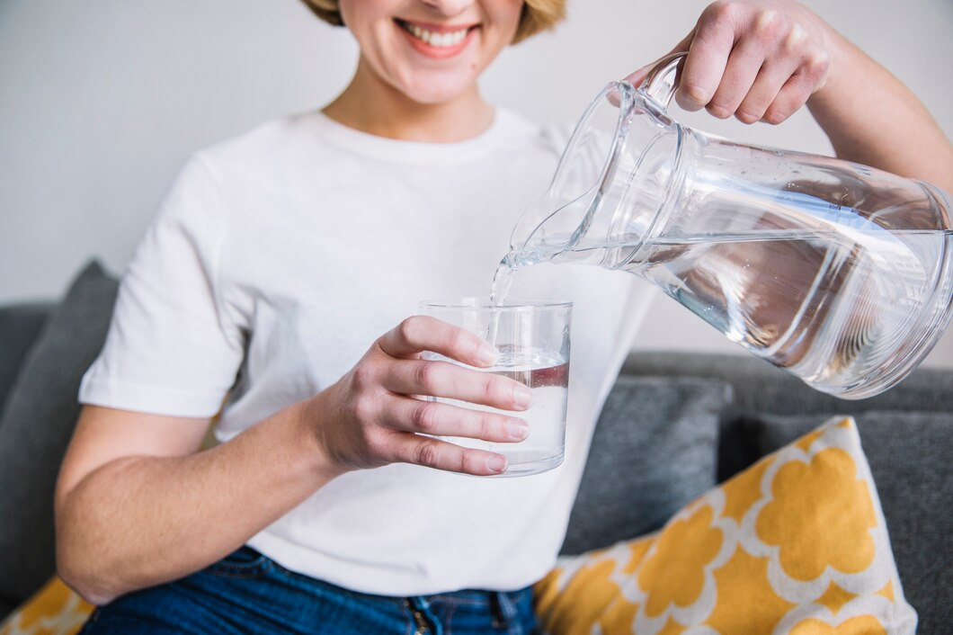 women pouring water