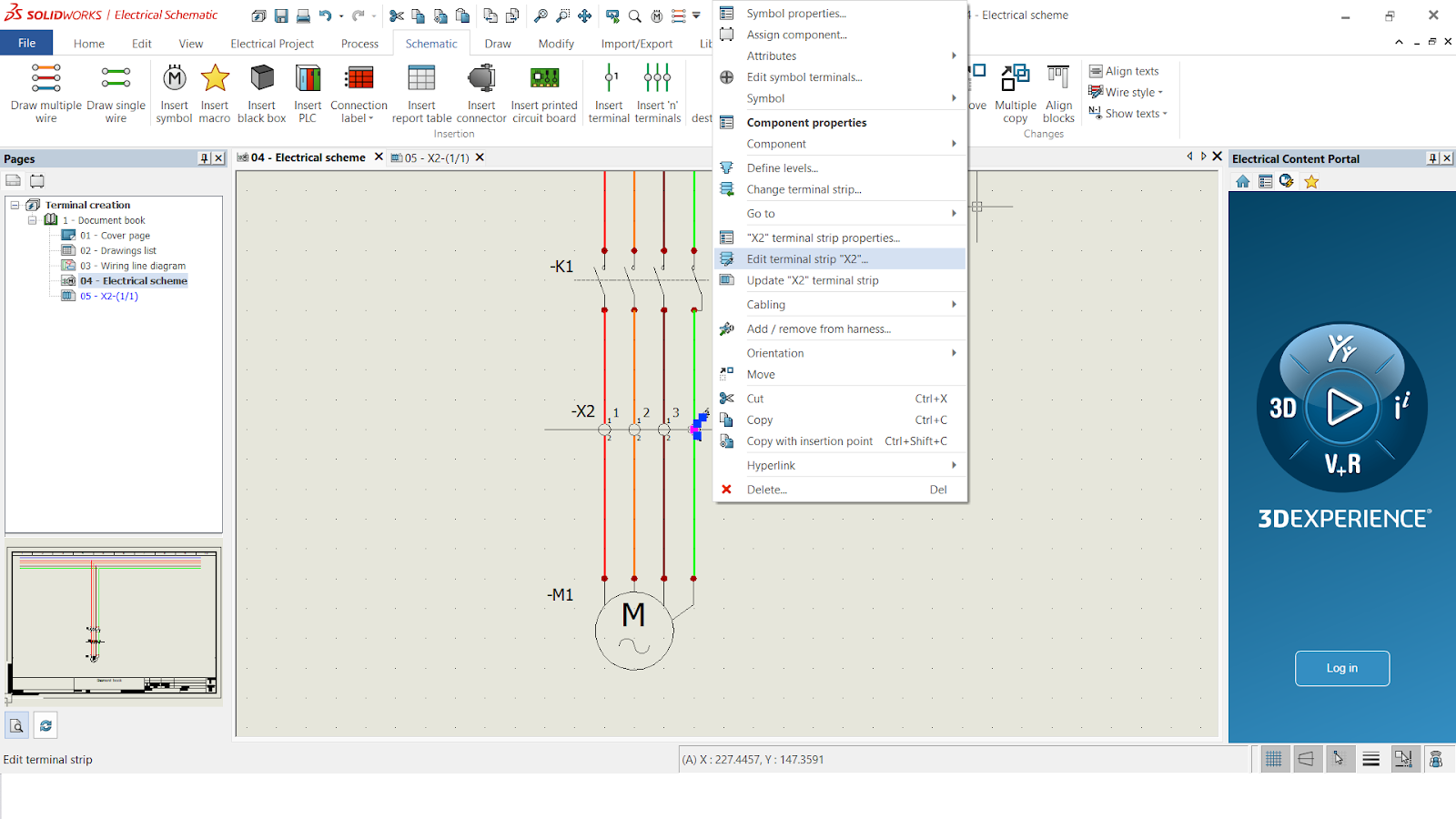 SolidWorks Electrical Terminal Diagram 