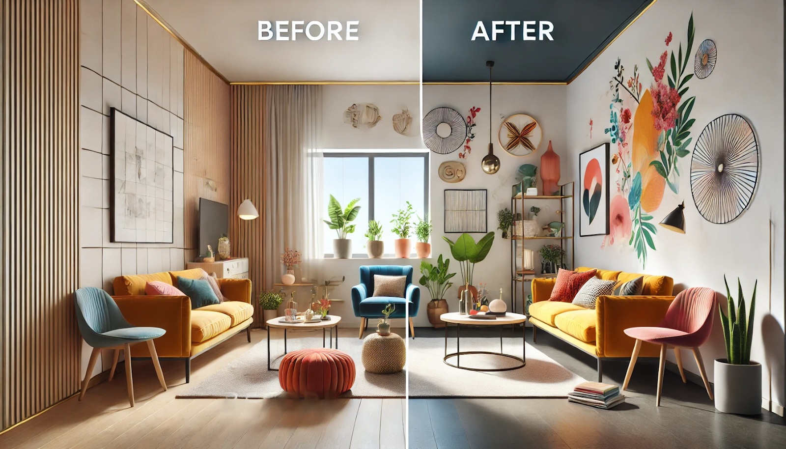 interior design before vs after