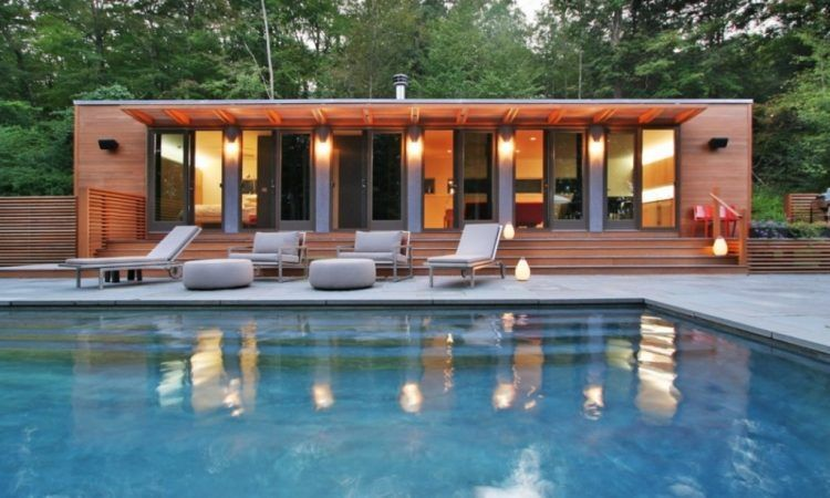 Shipping Container Pool House