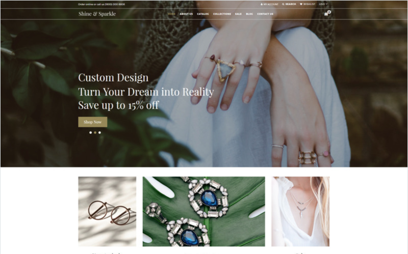 Shine & Sparkle - Free Shopify themes