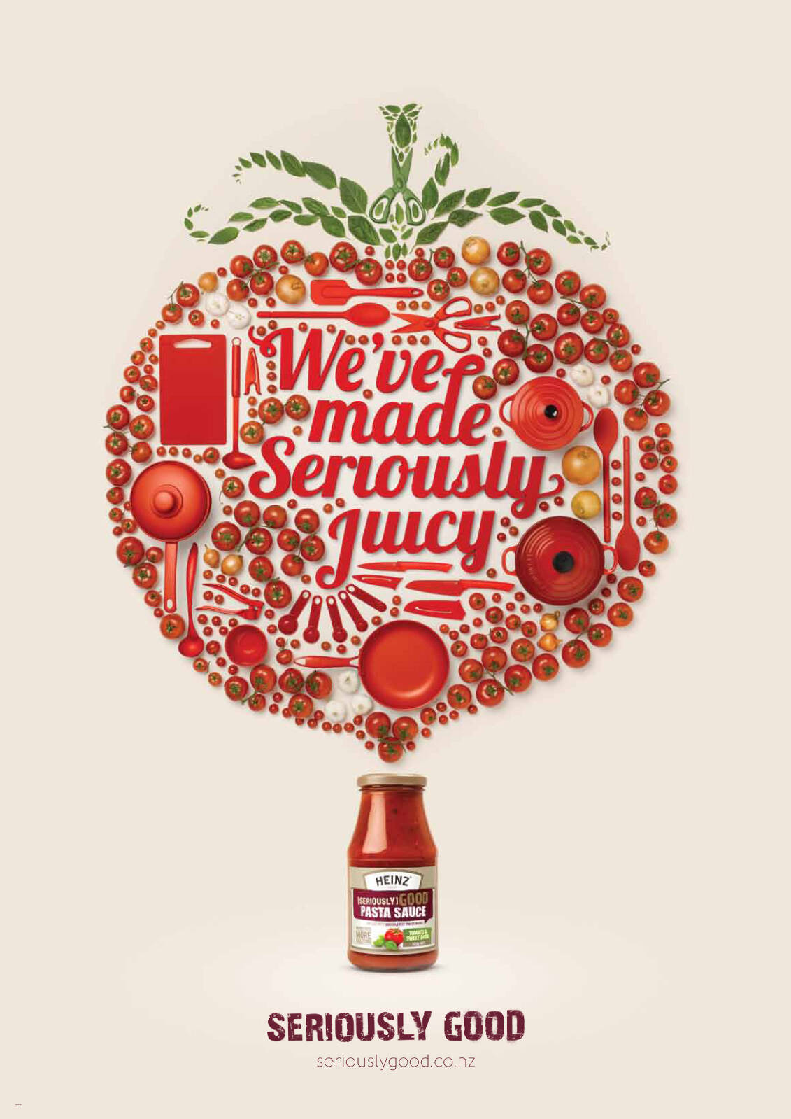 ad design tip for typography from Heinz