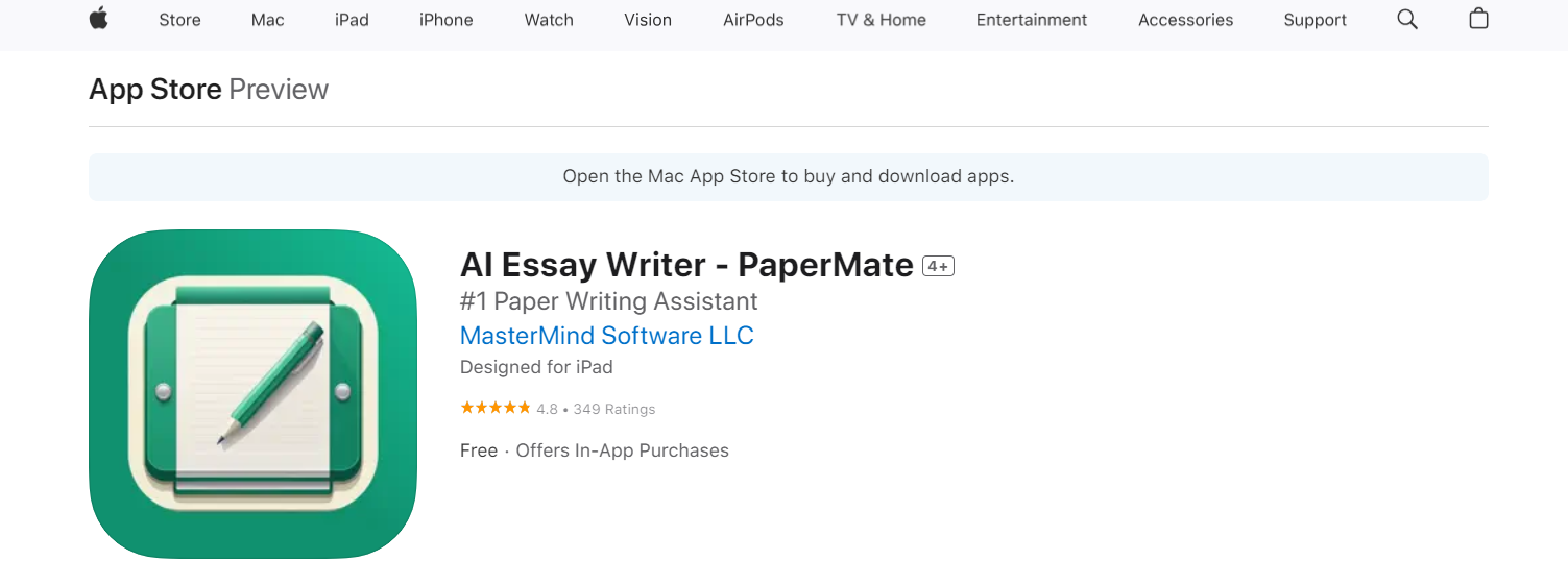 PaperMate AI Essay Writer