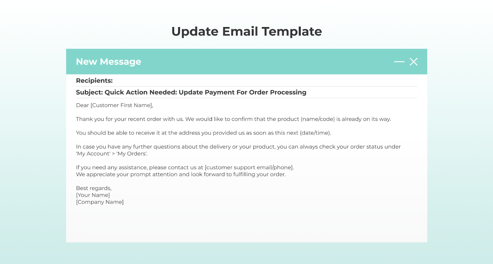 Update Email Template