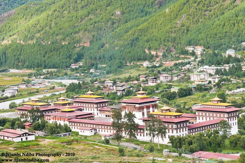 Thimphu Dzong or Tashichho Dzong, the current capital of Bhutan. 
