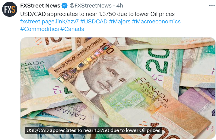 USD/CAD news today