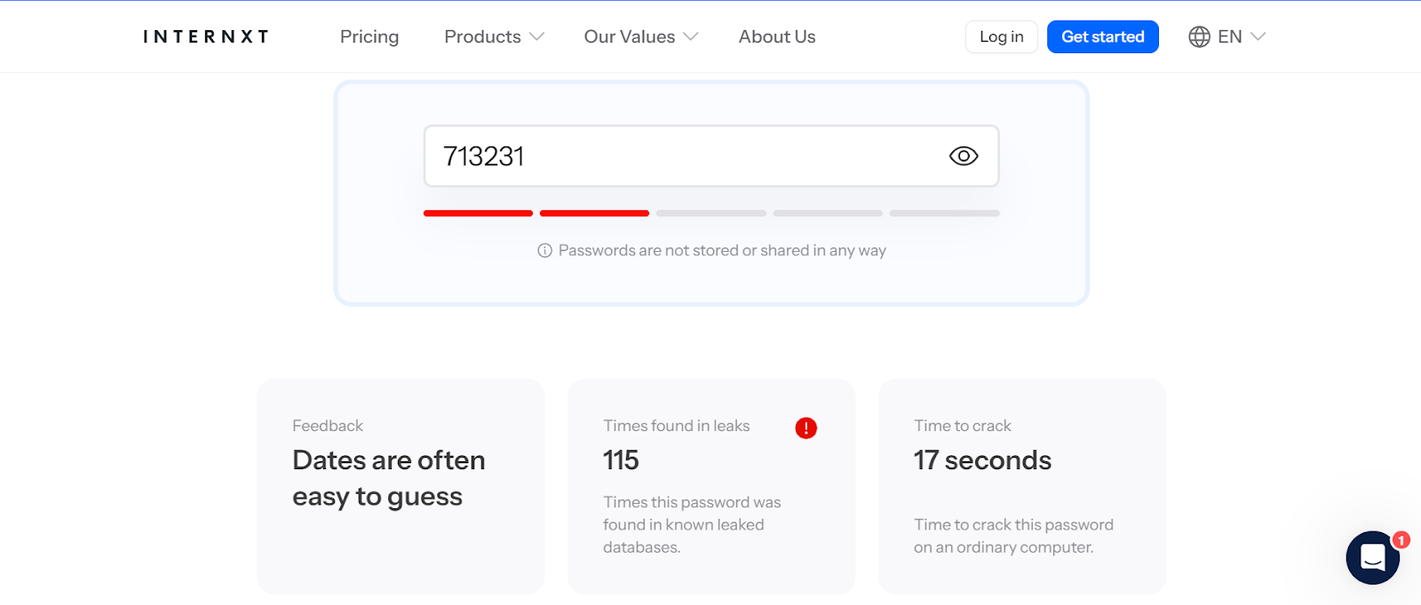 Strong password generator