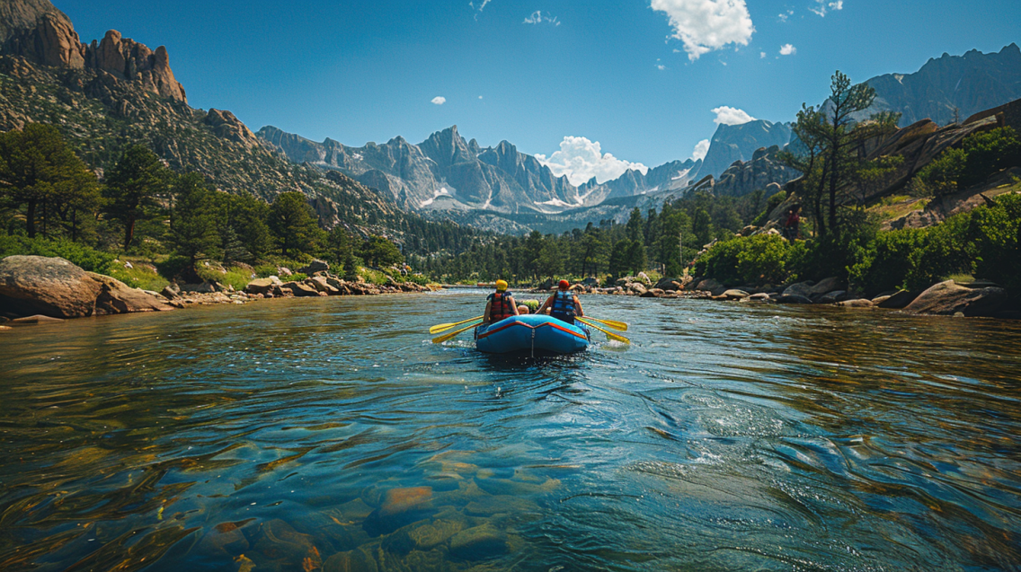 Whitewater rafting on the Arkansas River, Colorado.
