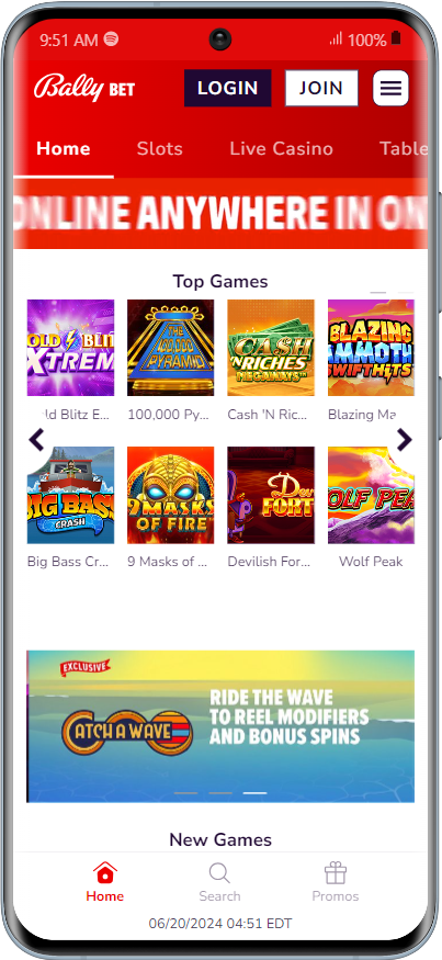 Mobile Betting on Bally Bet