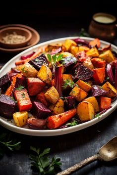 roasted root vegetables good for christmas dinner party ideas
