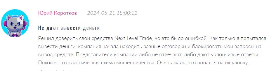 Next Level Trade: отзывы, описание площадки