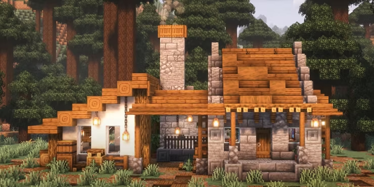 Minecraft starter house