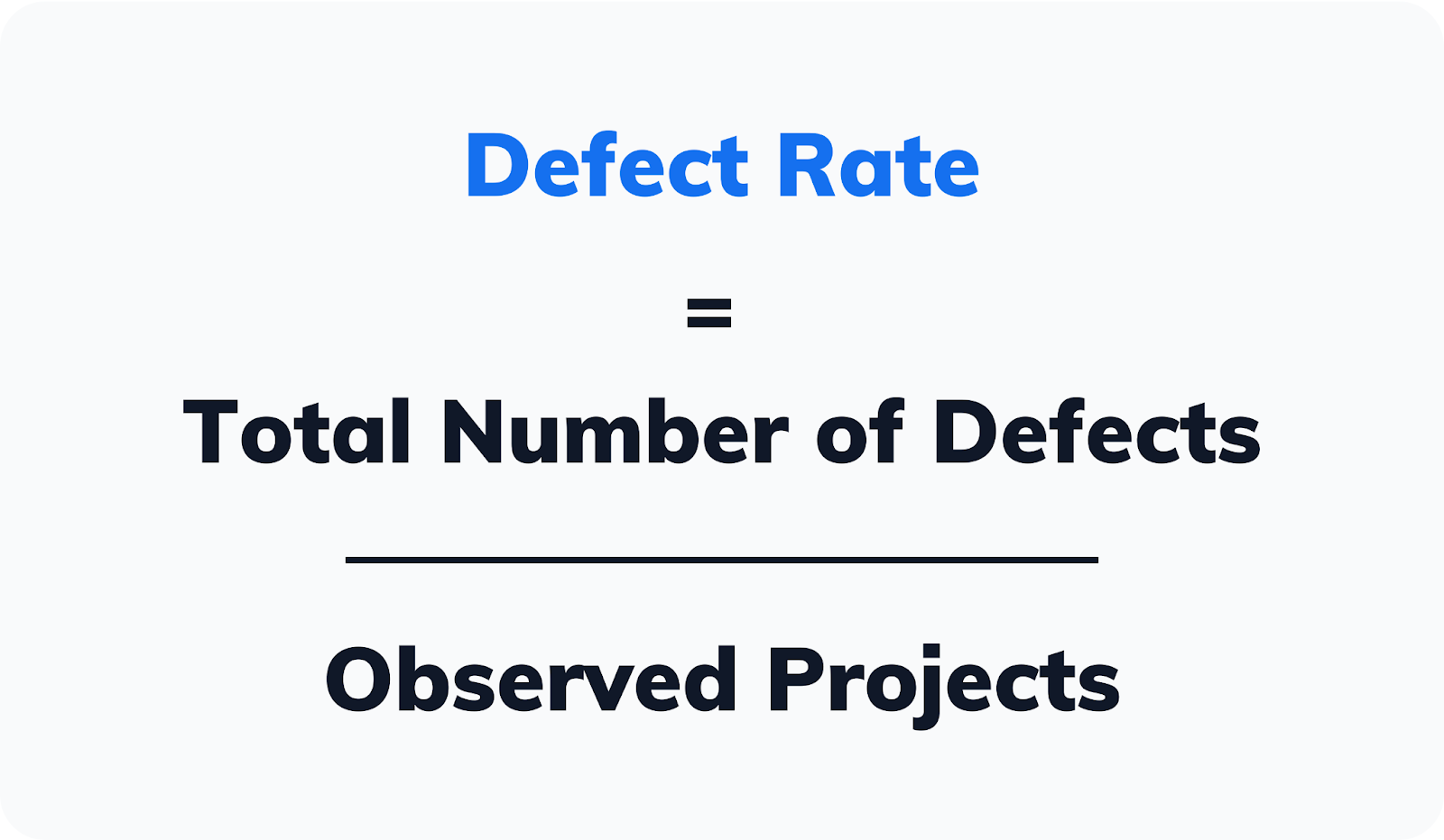 Defect rate calculation for software development teams