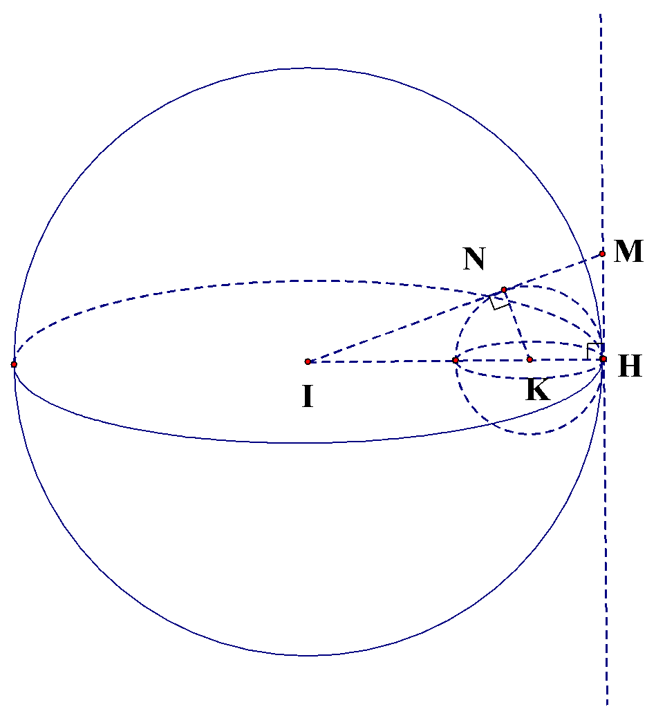 [4] Trong không gian tọa độ (Oxyz), cho hai mặt cầu (left( {{S_1}} right):{x^2} + {left( {y - 1} right)^2} + {left( {z - 2} right)^2} = 16),(left( {{S_2}} right):{left( {x - 1} right)^2} + {left( {y + 1} right)^2} + {z^2} = 1) và điểm (Aleft( {frac{4}{3};frac{7}{3}; - frac{{14}}{3}} right)). Gọi (I) là tâm của mặt cầu (left( {{S_1}} right)) và (left( P right)) là mặt phẳng tiếp xúc với cả hai mặt cầu (left( {{S_1}} right)) và (left( {{S_2}} right)). Xét các điểm (M) thay đổi và thuộc mặt phẳng (left( P right)) sao cho đường thẳng (IM) tiếp xúc với mặt cầu (left( {{S_2}} right)). Khi đoạn thẳng (AM) ngắn nhất thì (Mleft( {a;b;c} right)). Tính giá trị của (T = a + b + c).</p> 1