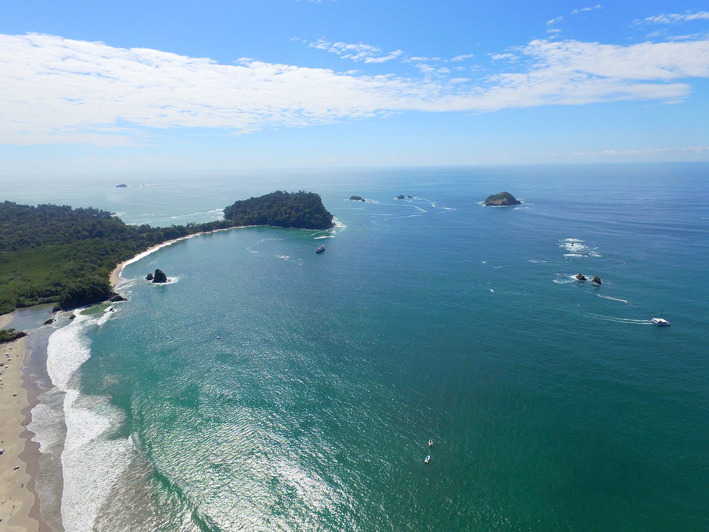 exotic view of one of the best beaches in  Cost Rica.