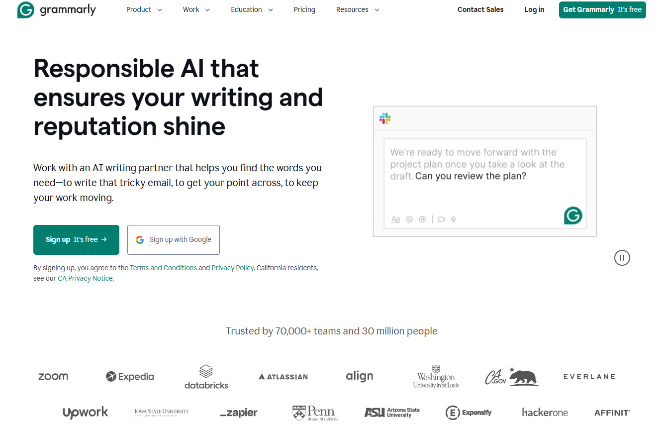 Grammarly: Responsible AI that ensures your writing and reputation shine