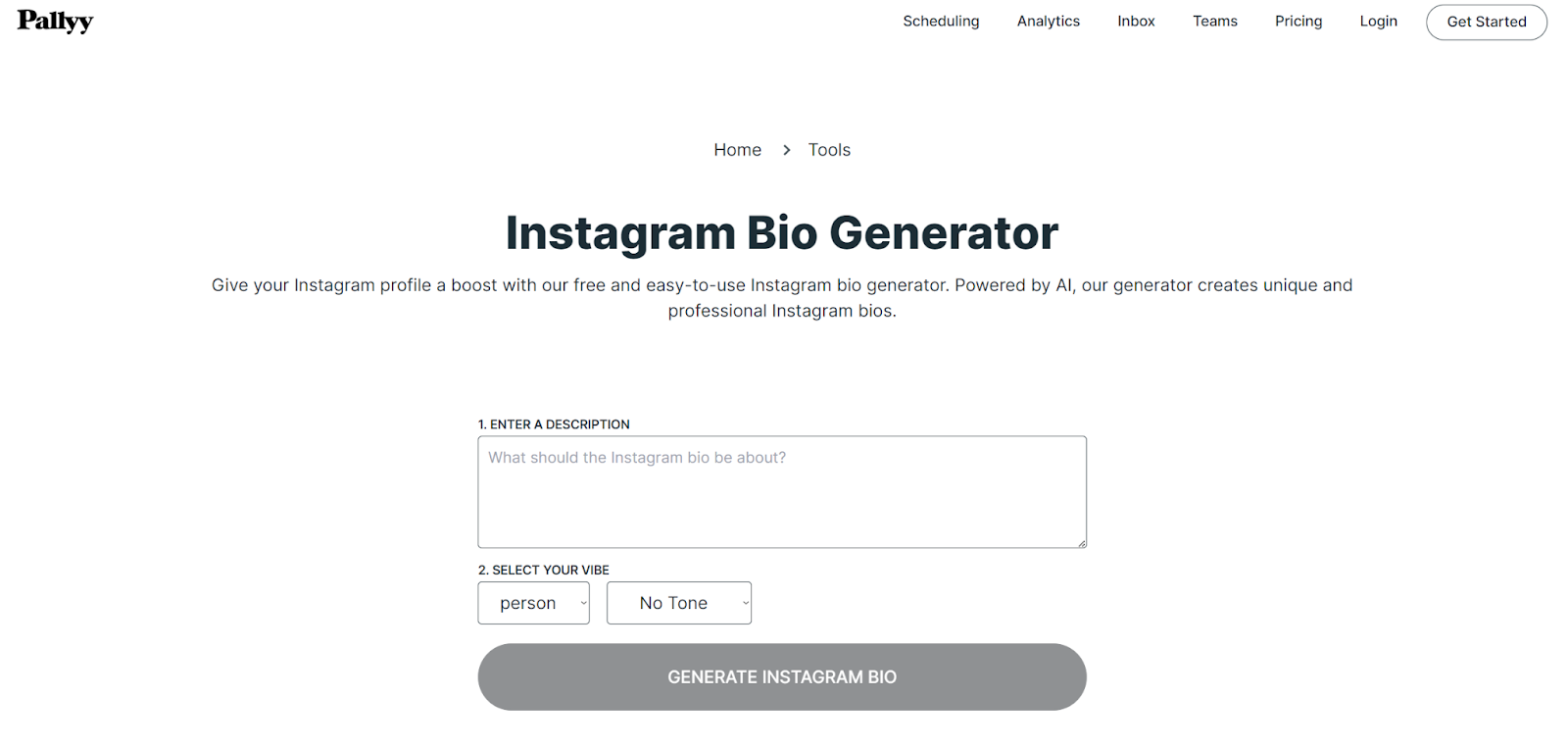 Instagram Bio Generator