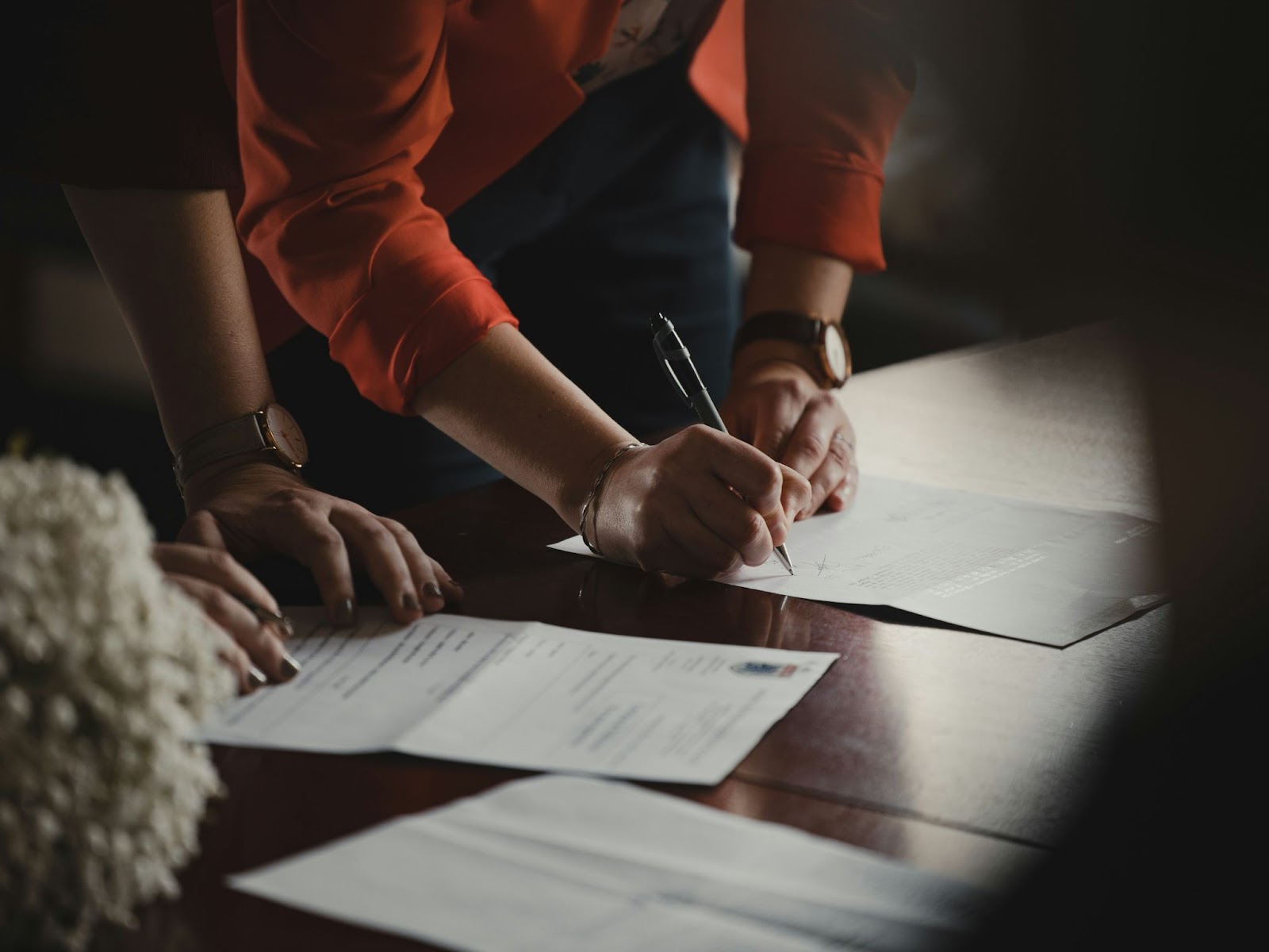 A person signing a life insurance policy