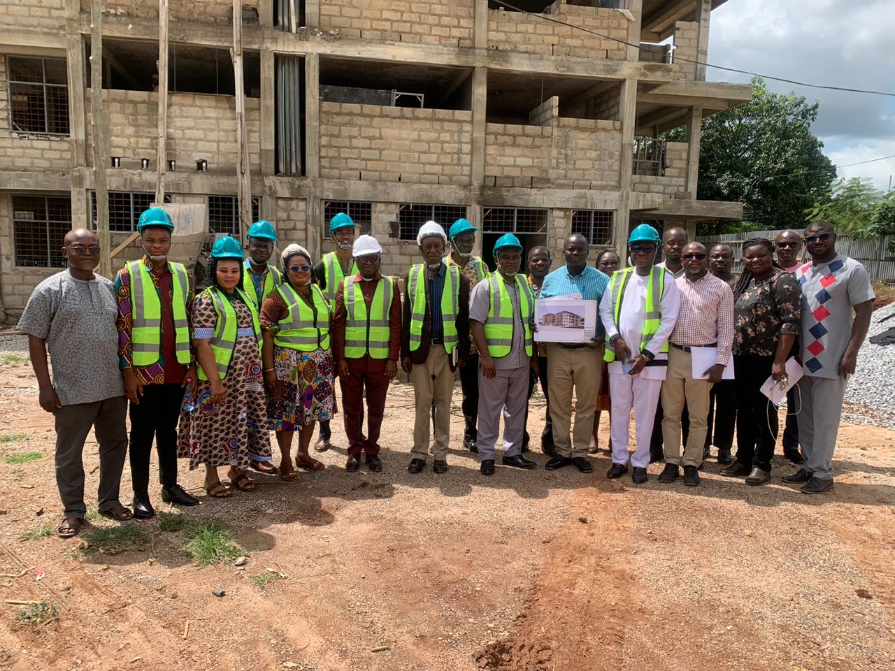 UNIVERSITY COUNCIL MEMBERS INSPECT ON-GOING PROJECTS AT UENR , University of Energy and Natural Resources - Sunyani
