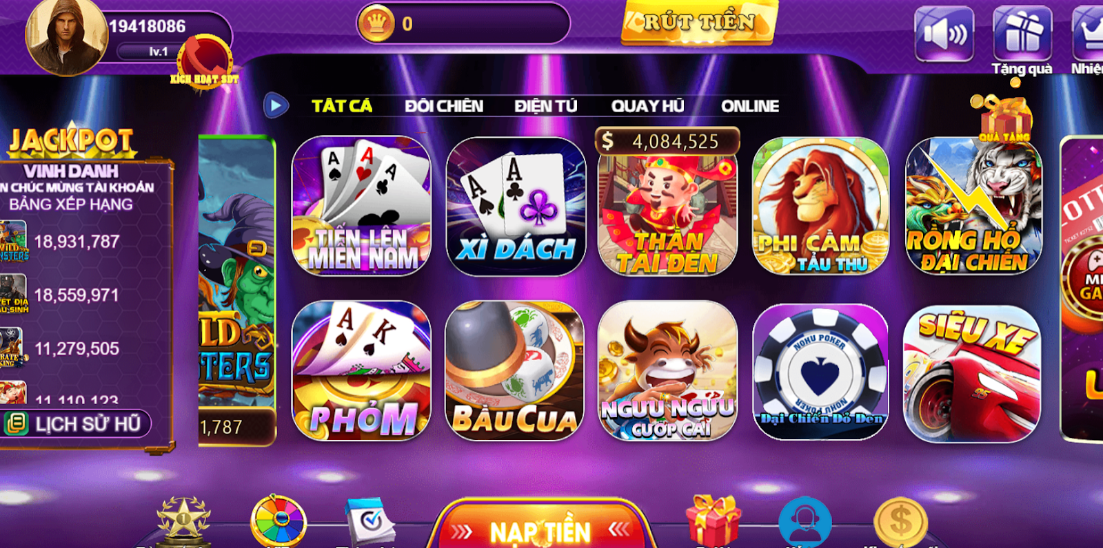 Chính sách hoàn trả 68 game bài và thông tin sơ lược